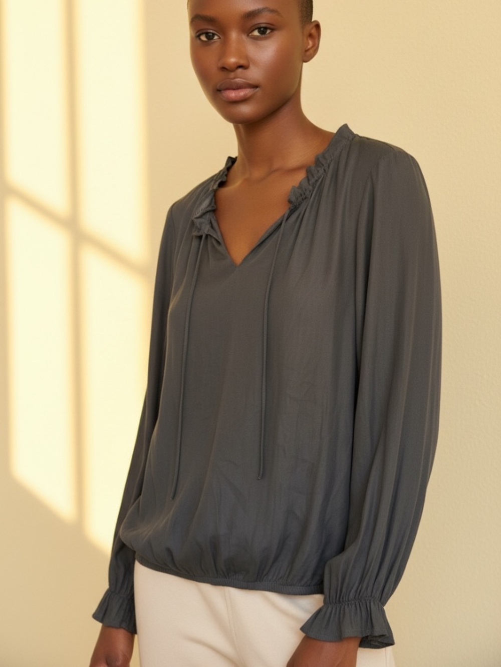 ACOS&A ruffle blouse size small
